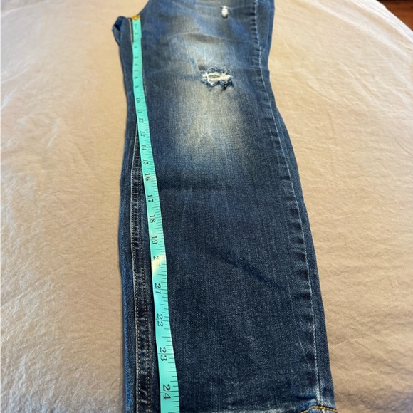 Calvin Klein Distressed Mid Rise Skinny Jeans Size 33x28 - Picture 8 of 14